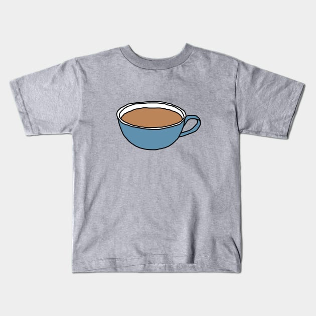 Food Cup of Hot Chocolate Kids T-Shirt by ellenhenryart